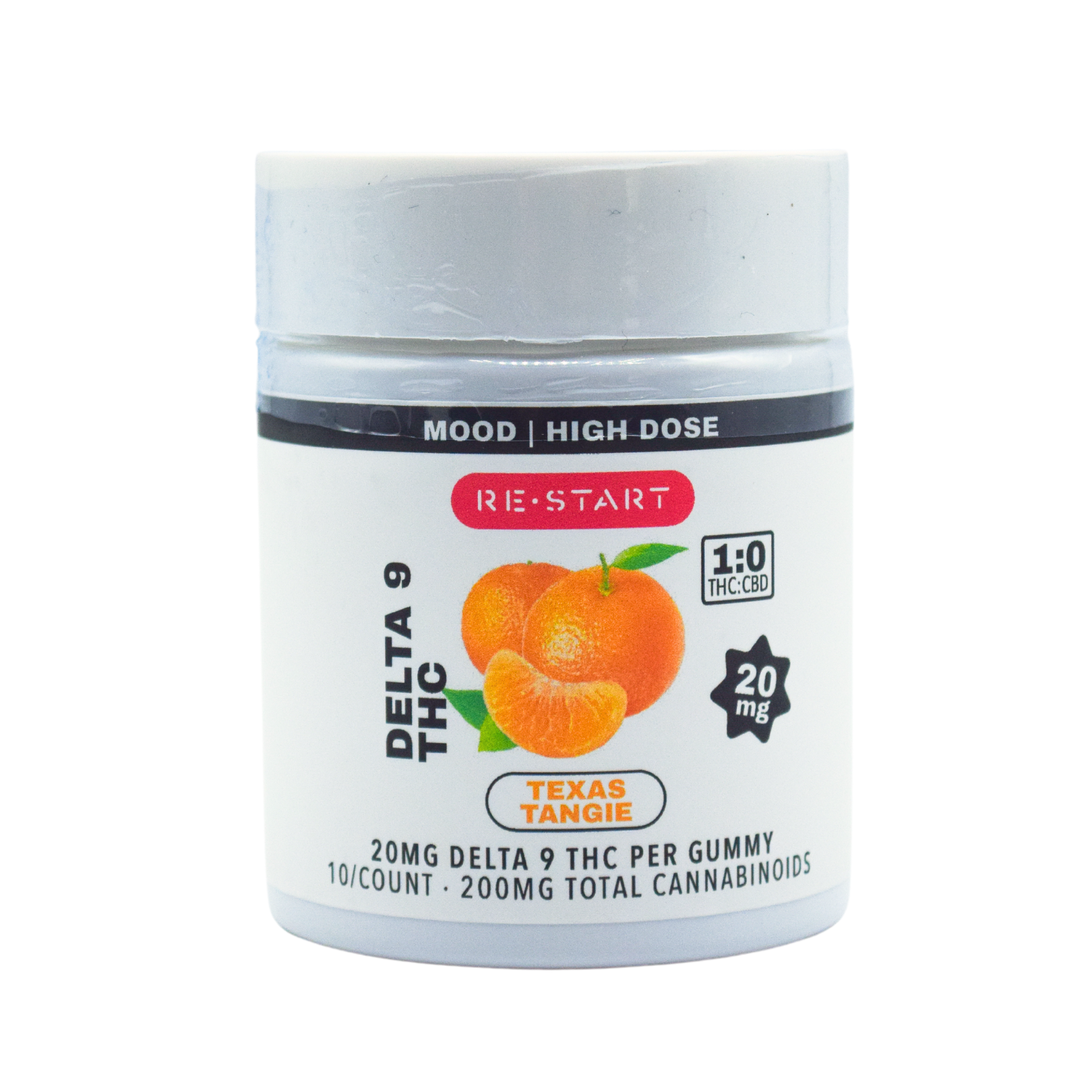 Delta 9 THC 20mg Gummies - Texas Tangie / 10-ct